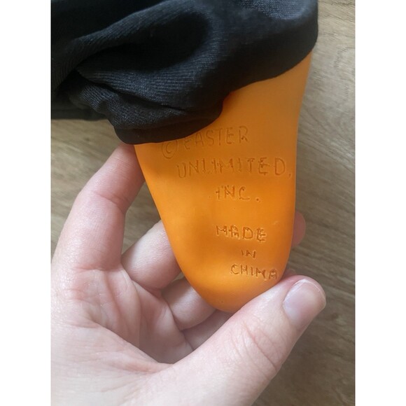 Vintage Easter Unlimited Orange & White Ghost Face Scream Halloween Mask - Lot 2 - Picture 8 of 8